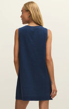 Load image into Gallery viewer, Solace Denim Mini Dress - Blue Indigo
