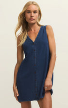 Load image into Gallery viewer, Solace Denim Mini Dress - Blue Indigo
