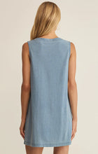 Load image into Gallery viewer, Solace Denim Mini Dress - Ocean Air Indigo
