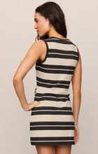 Load image into Gallery viewer, Mattie Striped Knit Mini Dress - Ash Black
