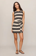 Load image into Gallery viewer, Mattie Striped Knit Mini Dress - Ash Black
