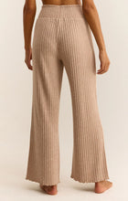 Load image into Gallery viewer, Dawn Smocked Rib Pants - Iced Coffee
