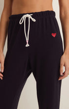 Load image into Gallery viewer, Classic Black Jogger - Red Heart on Black
