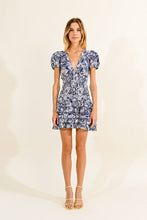 Load image into Gallery viewer, Florida Print Mini Dress - Navy/White
