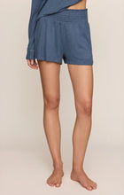Load image into Gallery viewer, Dawn Smocked Brushed Jersey Shorts - True Navy
