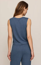 Load image into Gallery viewer, Sloane Brushed Jersey Knit Tank - True Navy
