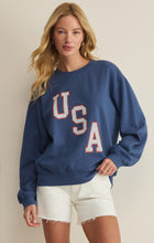 Load image into Gallery viewer, Americana Boyfriend Sweatshirt - True Navy
