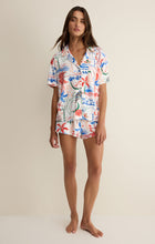 Load image into Gallery viewer, Beach Days Getaway PJ Shirt - Tropic Print on White
