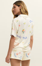Load image into Gallery viewer, Beach Days PJ Shirt - Tropic Print on Vanilla Ice
