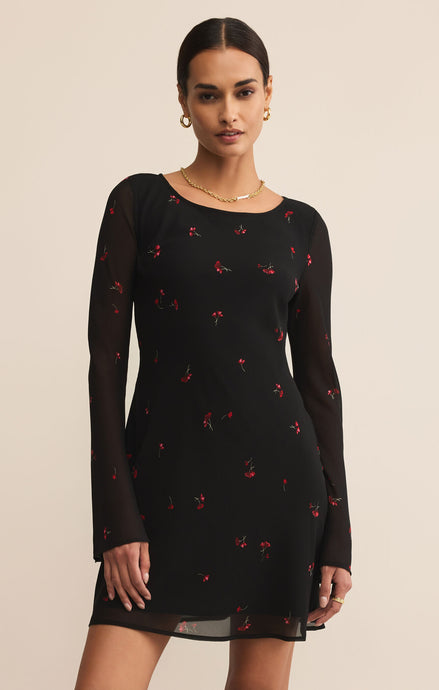 Campbell Rio Floral Mini Dress - Black