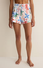 Load image into Gallery viewer, Classic Soleil Getaway Shorts - Tropic Print on White

