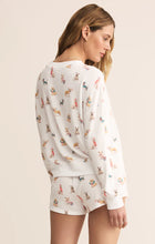 Load image into Gallery viewer, Cozy Up Pup LS Top - Holiday Pup Print on Vanilla Ice
