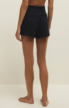 Load image into Gallery viewer, Dawn Smocked Rib Shorts - Black Sand

