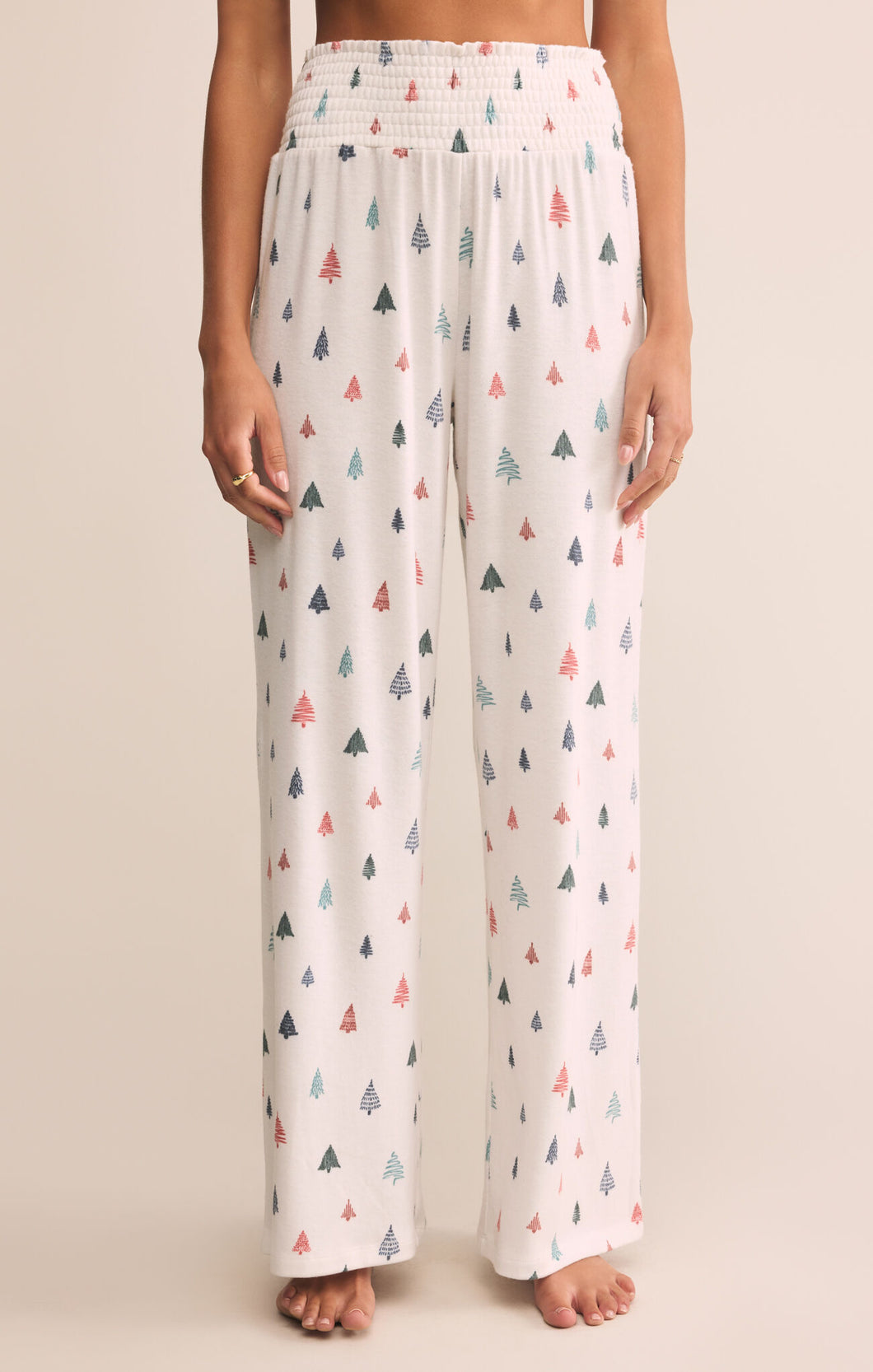 Dawn Tree Pants - Vanilla Ice w/ Tree Print