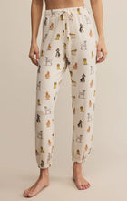 Load image into Gallery viewer, Elle Pup Classic Jogger - Fall Pup Print on Vanilla Ice
