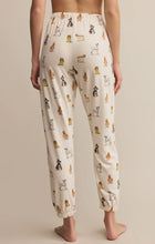 Load image into Gallery viewer, Elle Pup Classic Jogger - Fall Pup Print on Vanilla Ice
