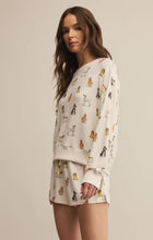 Load image into Gallery viewer, Elle Pup LS Top - Fall Pup Print on Vanilla Ice
