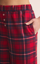 Load image into Gallery viewer, Hangout Plaid Pant - Haute Red Plaid

