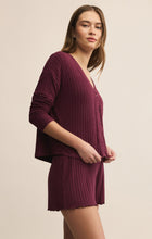 Load image into Gallery viewer, Mara Rib LS Cardigan - Merlot
