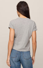 Load image into Gallery viewer, Modern Slub Tee - White - Pineapple - Classic Heather Grey
