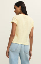 Load image into Gallery viewer, Modern Slub Tee - White - Pineapple - Classic Heather Grey
