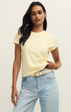 Load image into Gallery viewer, Modern Slub Tee - White - Pineapple - Classic Heather Grey
