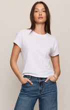 Load image into Gallery viewer, Modern Slub Tee - White - Pineapple - Classic Heather Grey
