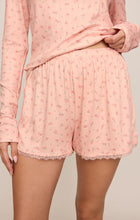 Load image into Gallery viewer, Better Off Pointelle Ditsy Shorts - Rosewater
