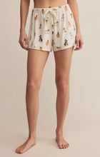 Load image into Gallery viewer, Sammie Pup Shorts - Fall Pup Print on Vanilla Ice
