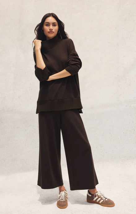 Scout Luxe Rib Pants - Chocolate Cherry