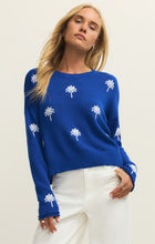 Load image into Gallery viewer, Sienna Palm Sweater - Nautical Blue
