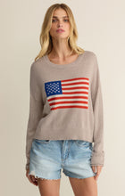 Load image into Gallery viewer, Sienna Patriot Sweater - Natural Heather
