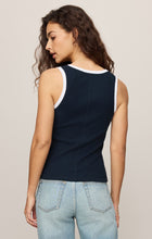 Load image into Gallery viewer, Sirena Colorblocked Rib Tank - Coast - Eclipse
