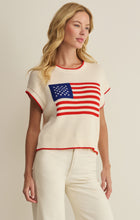 Load image into Gallery viewer, Sleeveless Patriot Sweater - Cloud
