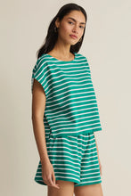 Load image into Gallery viewer, Tilly Striped Top - Rainforest - Taro
