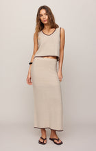 Load image into Gallery viewer, Yessenia Whipstitch Midi Skirt - Linen
