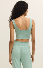 Load image into Gallery viewer, Zoe Brushed Jersey Tank Bra - Crystal Green
