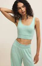 Load image into Gallery viewer, Zoe Brushed Jersey Tank Bra - Crystal Green

