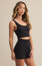 Load image into Gallery viewer, Zoe Rib Tank Bra - Black Sand
