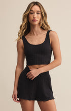 Load image into Gallery viewer, Zoe Rib Tank Bra - Black Sand
