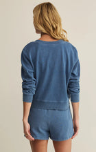 Load image into Gallery viewer, Daily Denim Knit Cardigan - Calypso Blue Indigo
