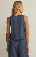 Load image into Gallery viewer, Sloane Linen Top - Vintage Indigo
