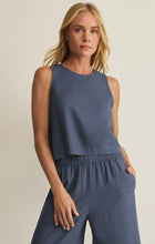 Load image into Gallery viewer, Sloane Linen Top - Vintage Indigo
