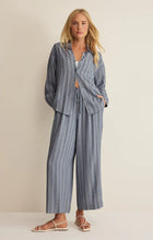 Load image into Gallery viewer, Perfect Stripe Shirt - Blue Indigo
