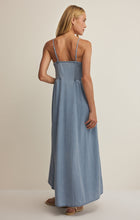 Load image into Gallery viewer, Angel Eyes Denim Midi Dress - Blue Lake
