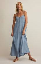 Load image into Gallery viewer, Angel Eyes Denim Midi Dress - Blue Lake
