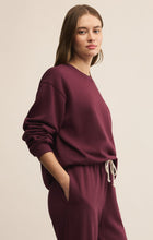 Load image into Gallery viewer, Boyfriend Cotton Sweatshirt - Merlot
