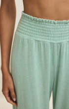 Load image into Gallery viewer, Dawn Smocked Jersey Pants - Crystal Green
