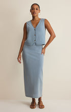 Load image into Gallery viewer, Gail Jersey Denim Midi Skirt - Ocea Air Indigo - Blue Indigo
