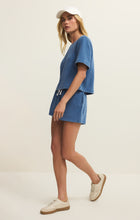 Load image into Gallery viewer, Hunter Knit Denim Shorts - Calypso Blue Indigo - Ocean Air Indigo
